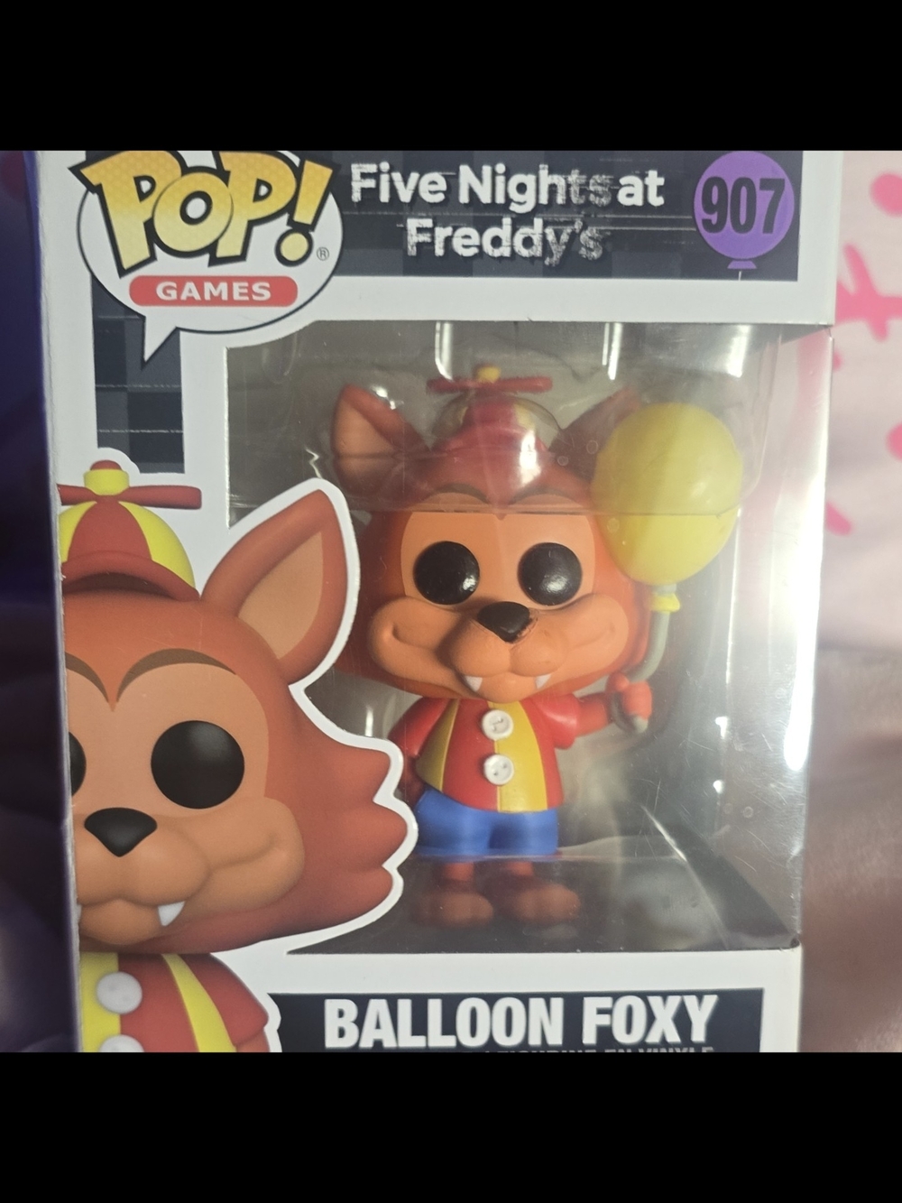 Funko Pop! Five Nights at Freddy's Balloon Freddy Purple Yellow Blue
